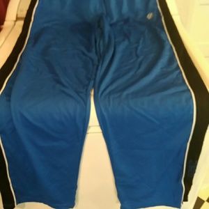 Mens UFC royal blue & black gym pants sz L